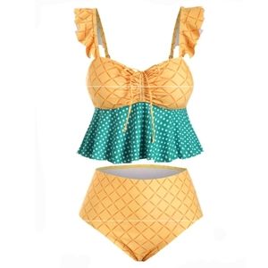 Pineapple Plus Size Tankini